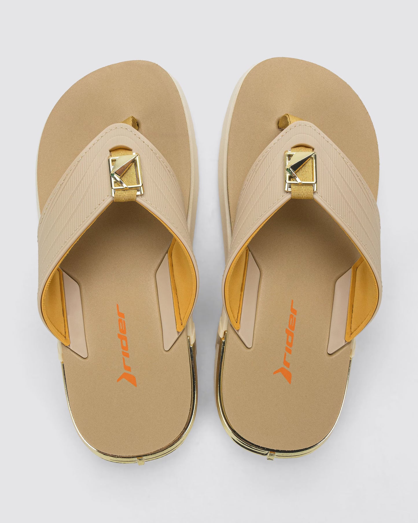 Chinelo de Dedo R Bold 2 Rider Bege e Claro