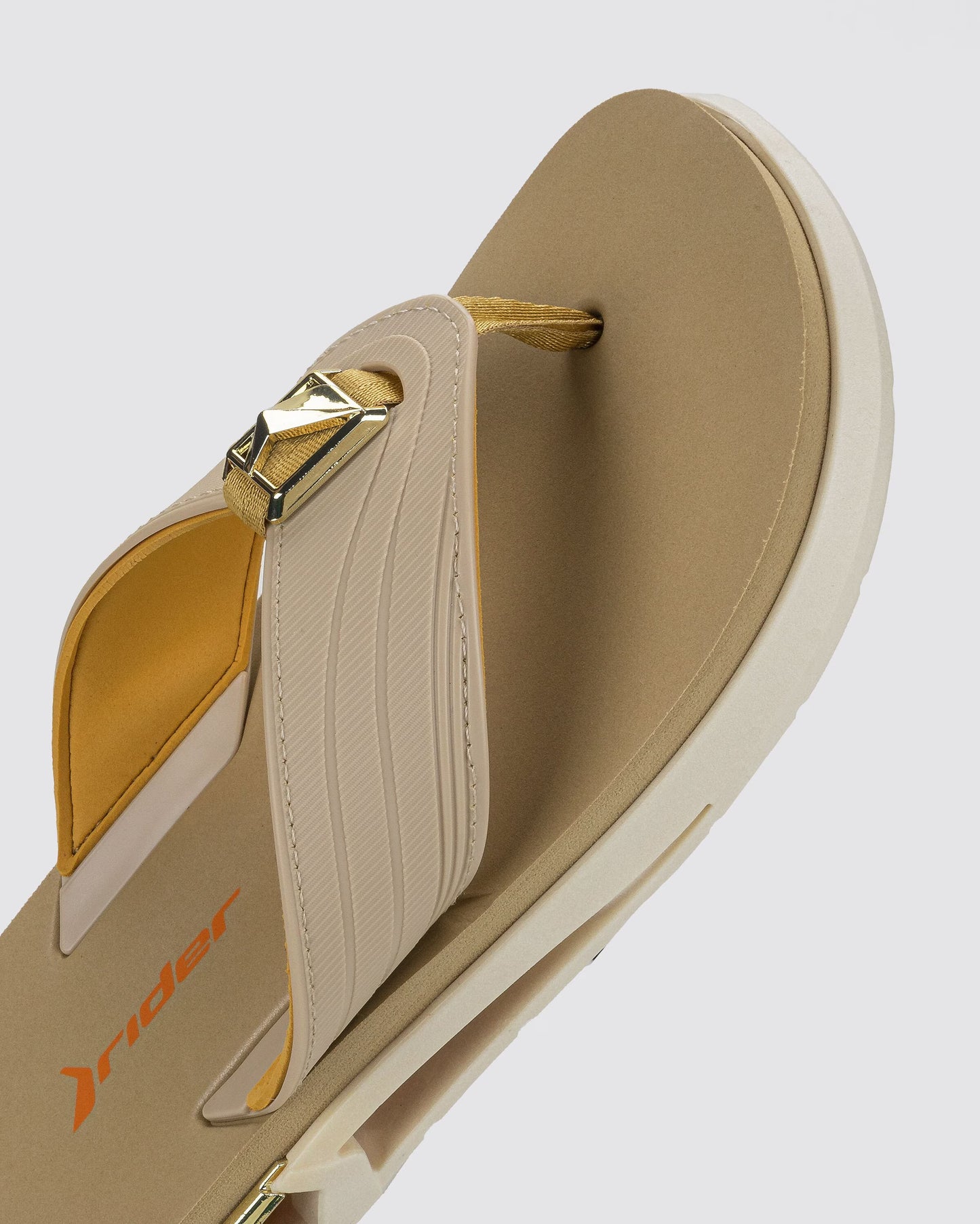 Chinelo de Dedo R Bold 2 Rider Bege e Claro