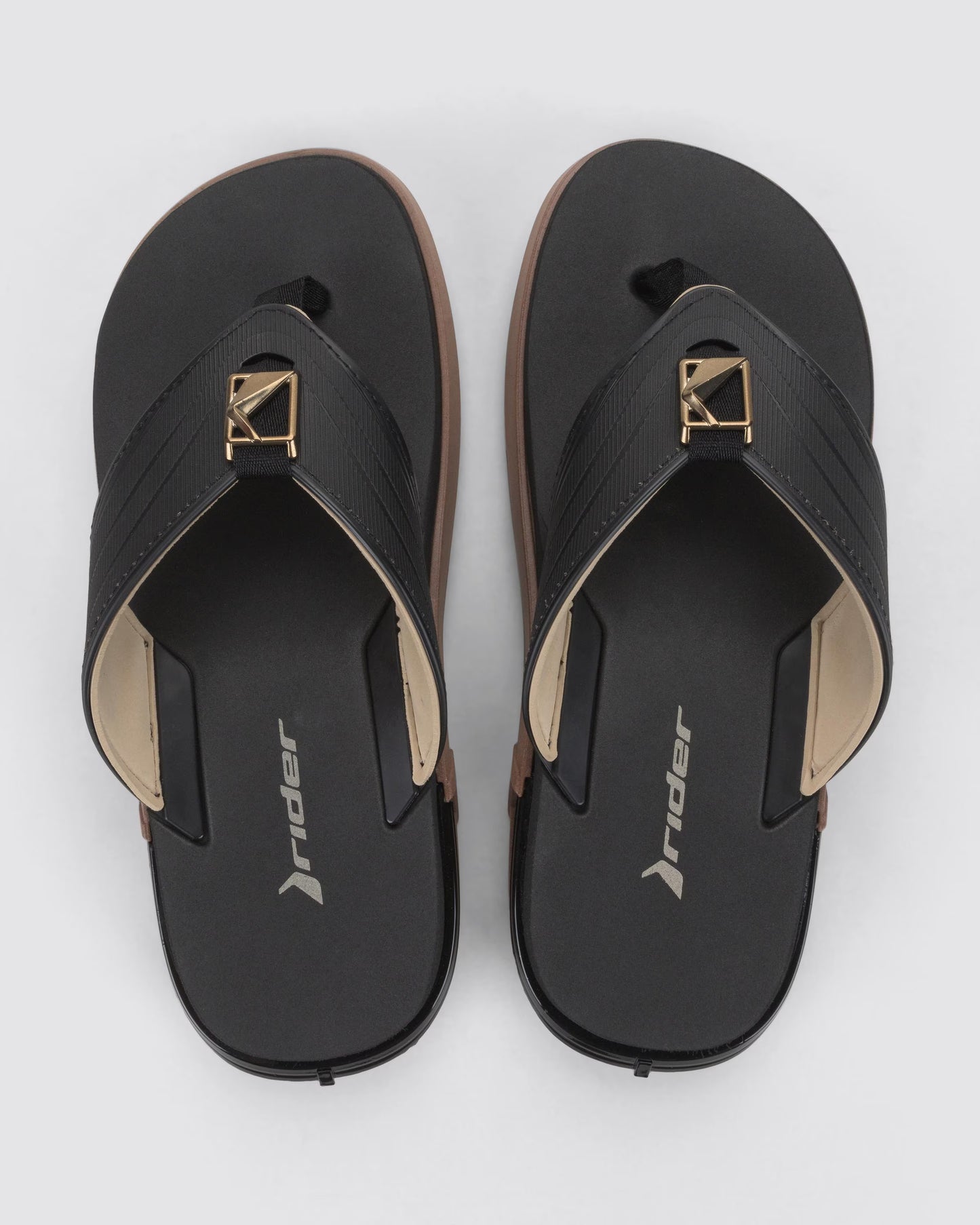 Chinelo de Dedo R Bold Rider Marrom